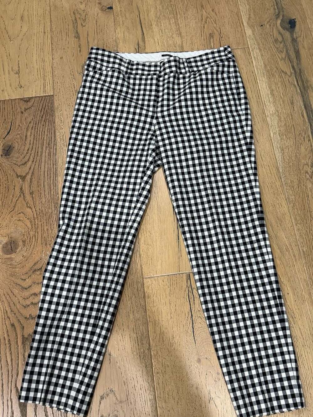 Talbots Gingham ankle pants, timeless classy summer style size 6